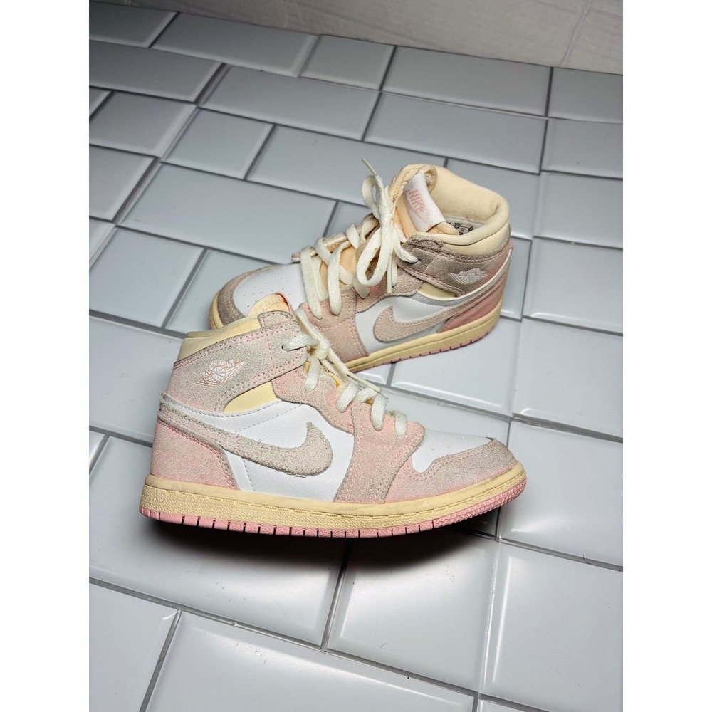 Kids Jordan Air Jordan 1 Retro High OG 'Washed Pink' Toddler 10C - Picture 3 of 14